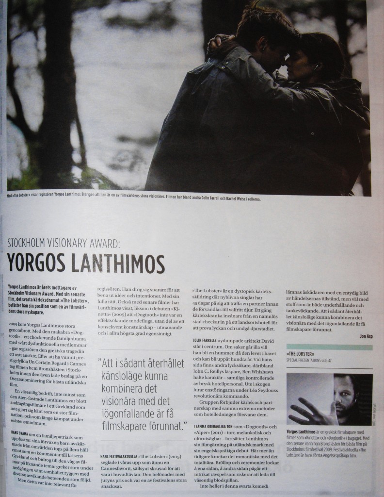 Lanthimos_Stockholms_filmfestival